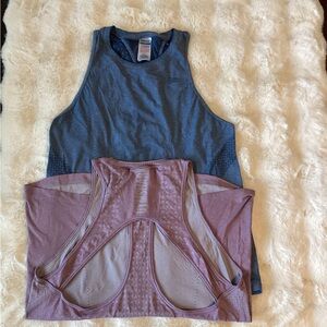Gymshark Blue and Purple Tank Tops L